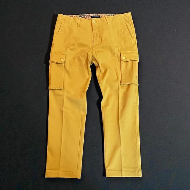 [새상품 52] Benaco&Fontana 치노 카고팬츠 col. 머스타