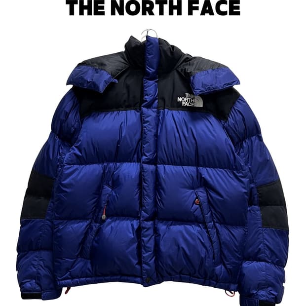 노스페이스 700필 윈드스토퍼 드롭 구스다운 패딩 자켓 블루