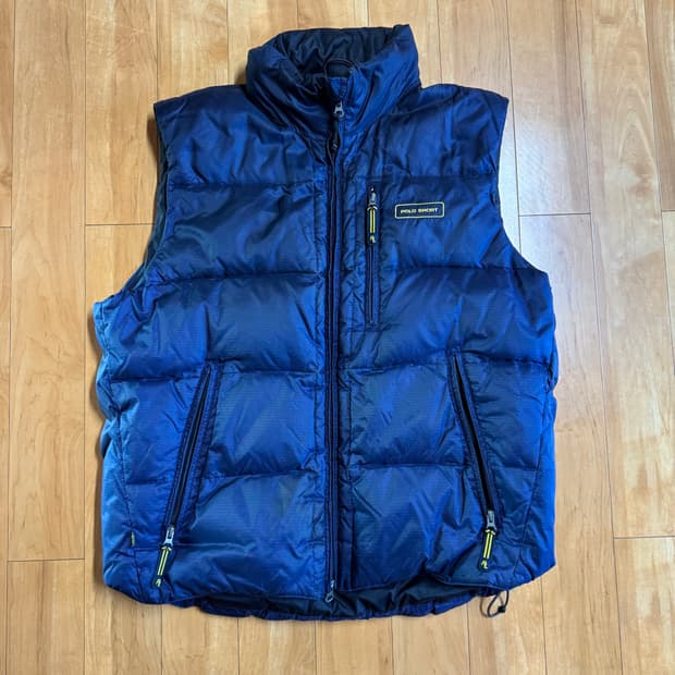 폴로 스포트 남성 덕다운 베스트 네이비 100