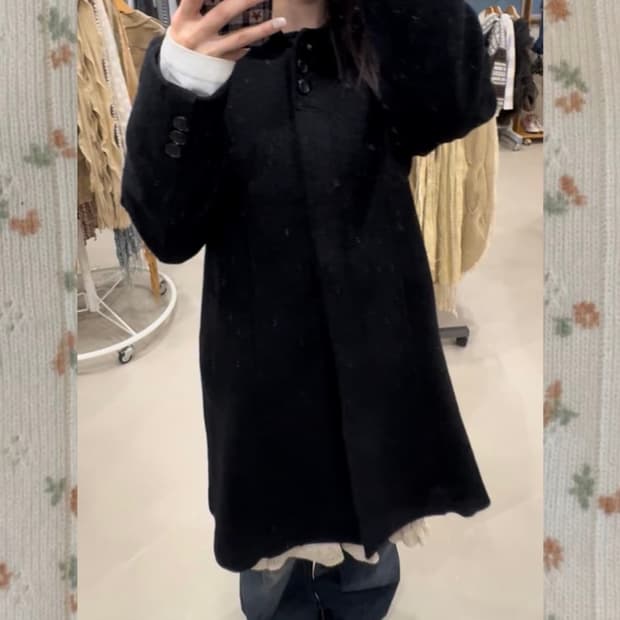 쿄도빈티지 쓰리버튼 모리걸 코트