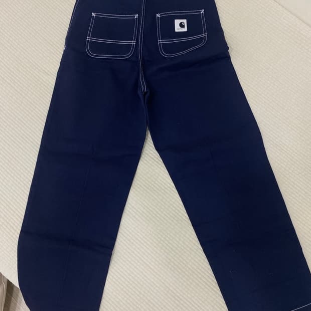 칼하트 릴렉스드 핏 네이비 팬츠