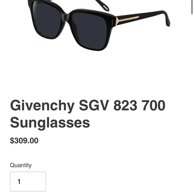 [정품] Givenchy 선글라스 SGV823