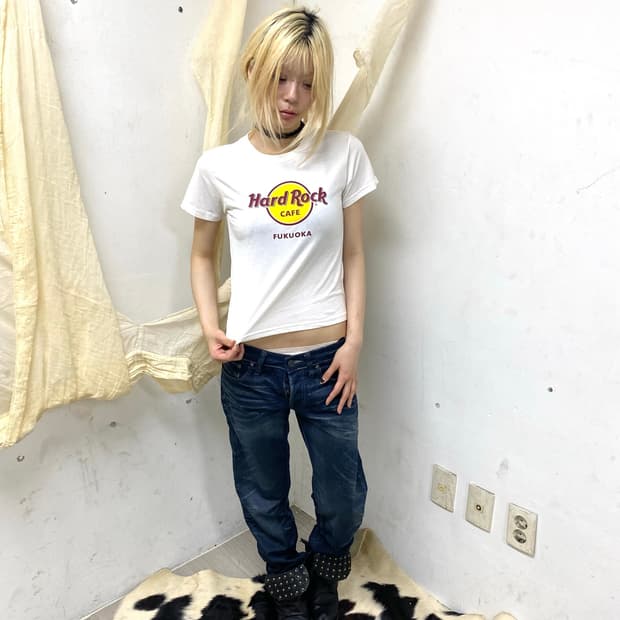 (Hard Rock)(Deadstock)Fukuoka Print Crop