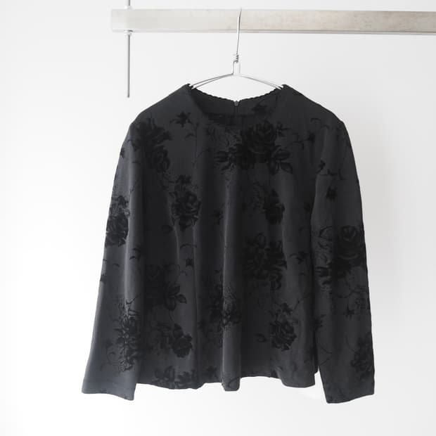 vintage floral pattern blouse 