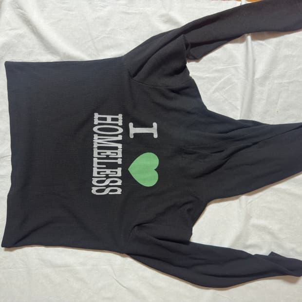 I love Homeless 후드티