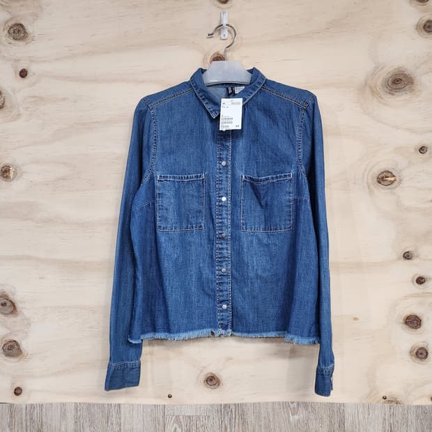 154) H&M 데님 숏 셔츠