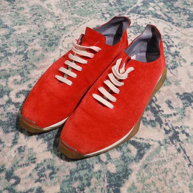 Rick Owens 릭오웬스 미니멀 러너 레드 스웨이드 43