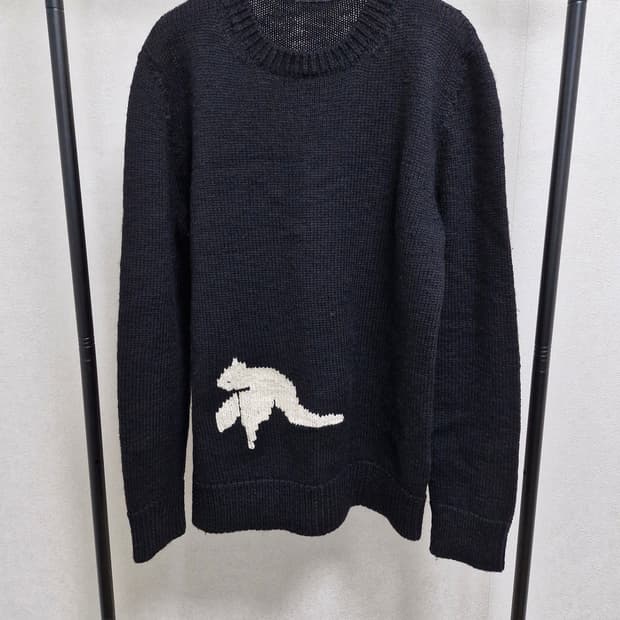 [XL] 라프시몬스 FW15 인타르시아 버드 니트 스웨터