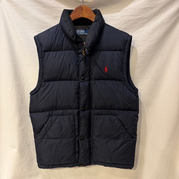 폴로 랄프로렌 네이비 패딩 조끼
