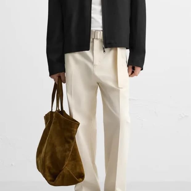 자라 25ss 맨즈 에디션 에크루 면팬츠