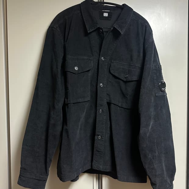 CP컴퍼니 코듀로이 렌즈 버튼 오버셔츠L