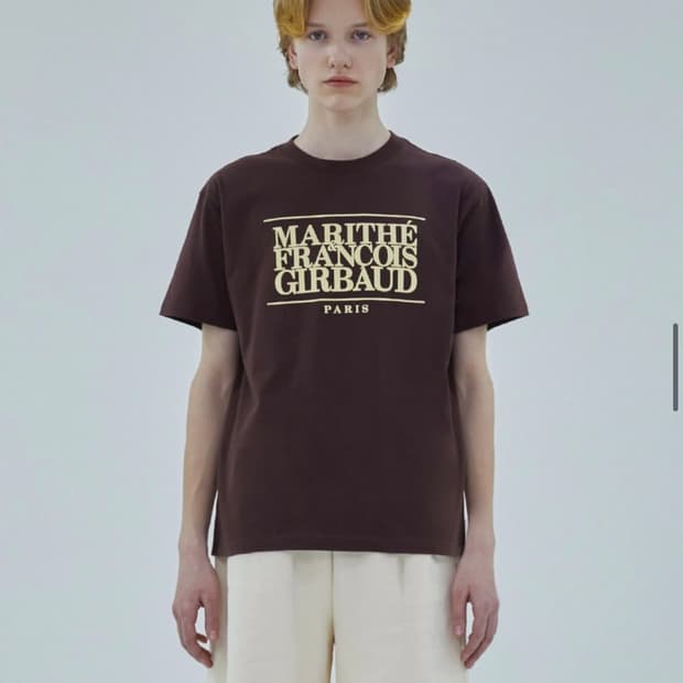 마리떼 프랑소와 저버 반팔 티셔츠 브라운 L