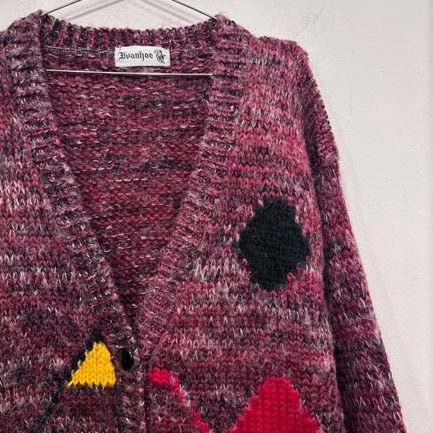 지이크 Ivanhoe 헤비 니트 롱 브이넥 가디건