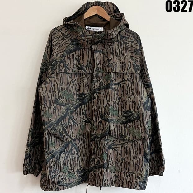 컬럼비아 스포츠웨어 카모플라주 레인 자켓 XL 0327 