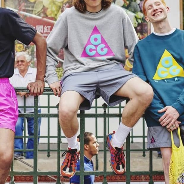 나이키 ACG 2018 S/S시즌 OG빅로고 맨투맨 L 100