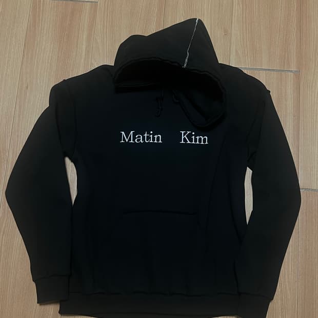 마뗑킴 로고 후드티