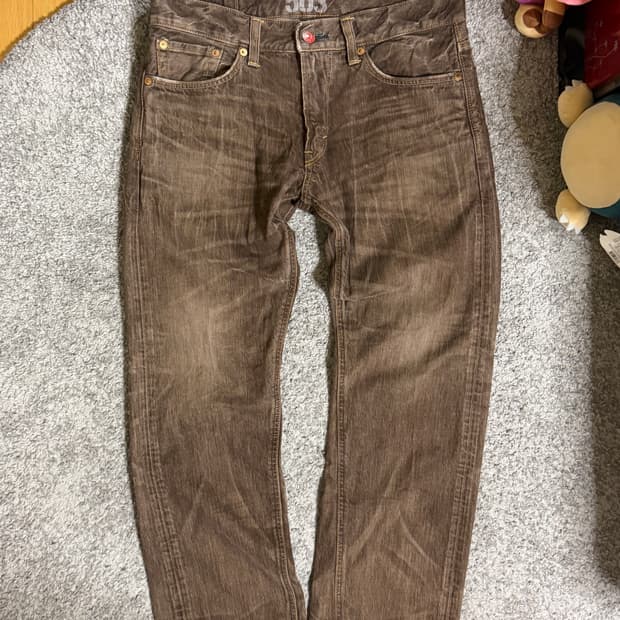 에드윈 블루트립 503 브라운 데님