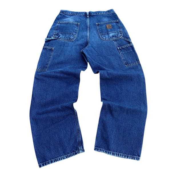 칼하트 00s 디펜더 더블니 워크 데님 팬츠