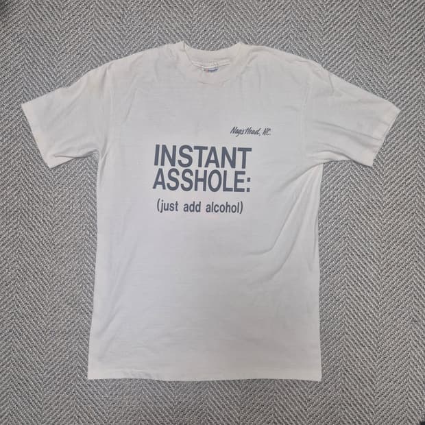 90s Hanes 그래픽 싱글스티치 티셔츠 (L)