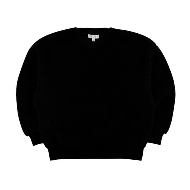 COS 코스 부클 맨투맨 블랙