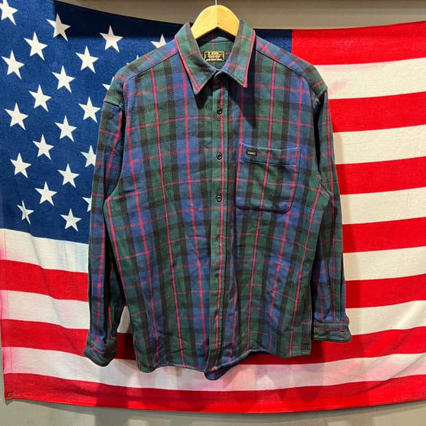 Lee 빈티지 코튼 체크셔츠