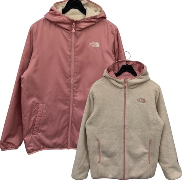 노스페이스 리버시블 우먼 후드 플리스