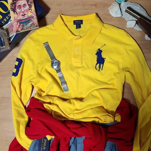 폴로 랄프로렌 긴팔 카라티 pk 