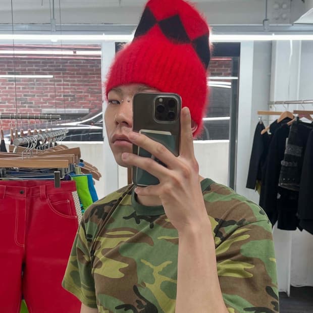 빈티지 섀기 비니 