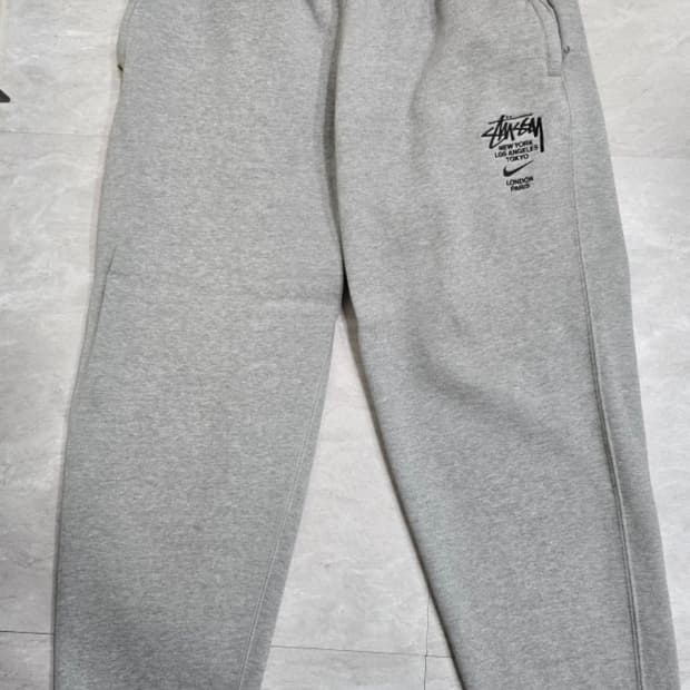 (중고) Nike x Stussy 플리스 바지 M 사이즈