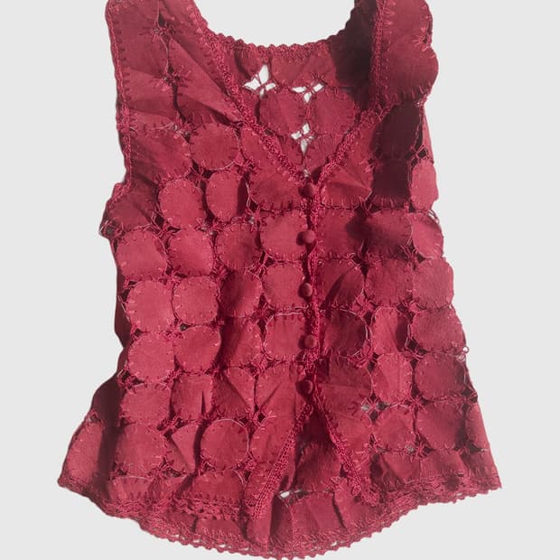 Crochet Patchwork Vest 패치워크 베스트