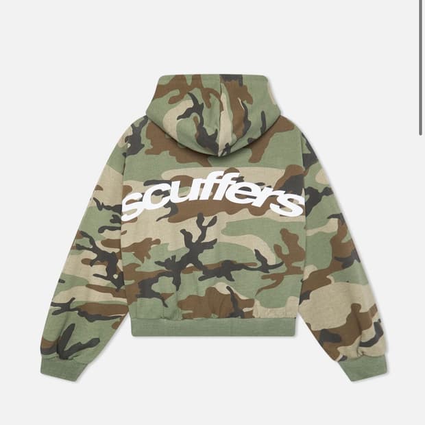 scuffers 카모 후드 집업 M