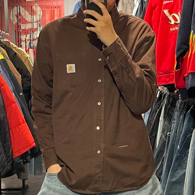 [IM] carhartt 칼하트 브라운 긴팔셔츠
