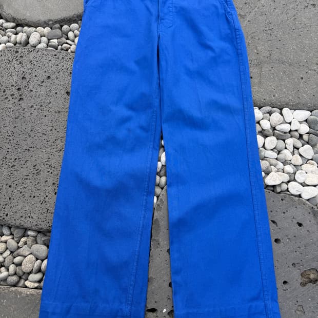 1980s WASHED BLUE VINTAGE 빈티지 프렌치워크팬츠