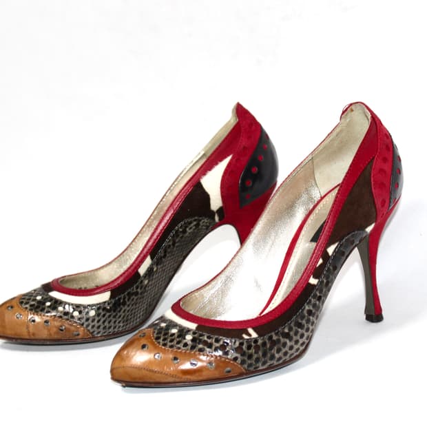 Dolce&Gabbana Multicolor Snakeskin Pumps