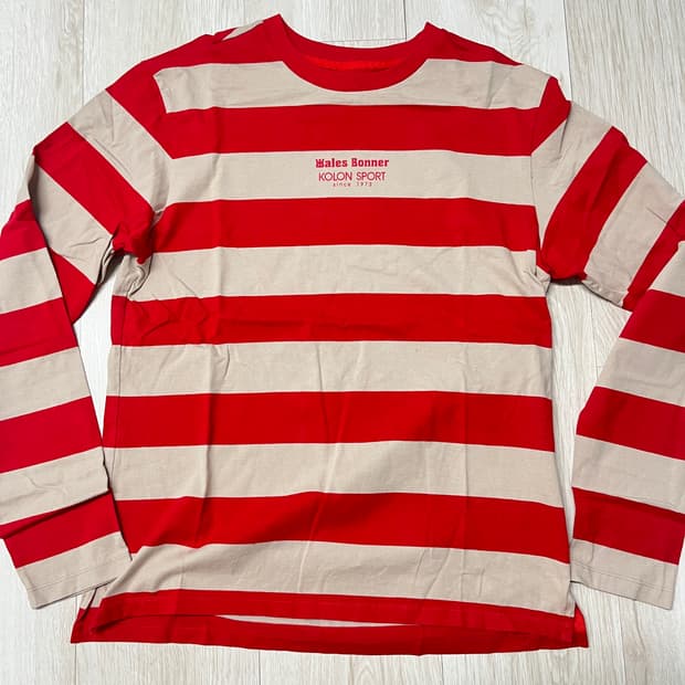 Kolon Sport 웨일즈 보너 스트라이프 긴팔티