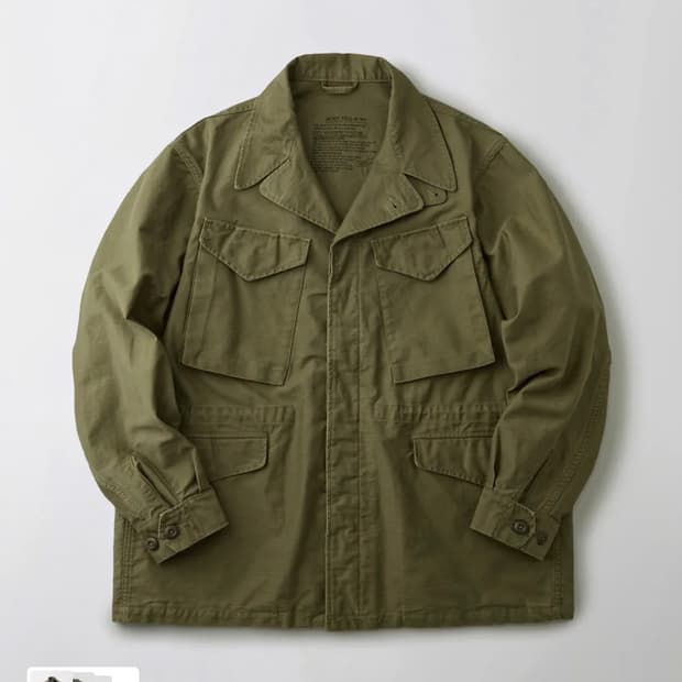 M-1943 FIELD JACKET_OLIVE GREEN MUT lab
