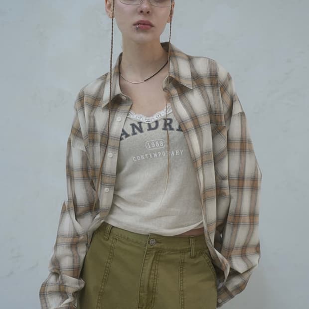 어반드레스 April Check Shirt - 3COL