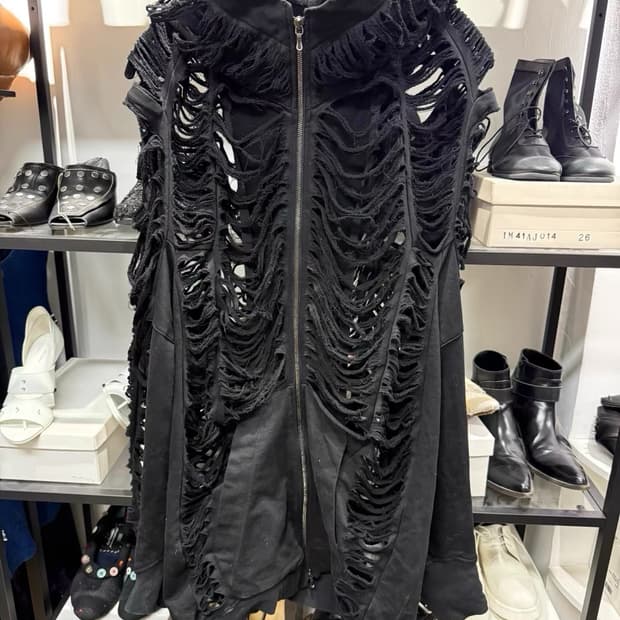 Julius 디스트레드 후드집업 3 사이즈