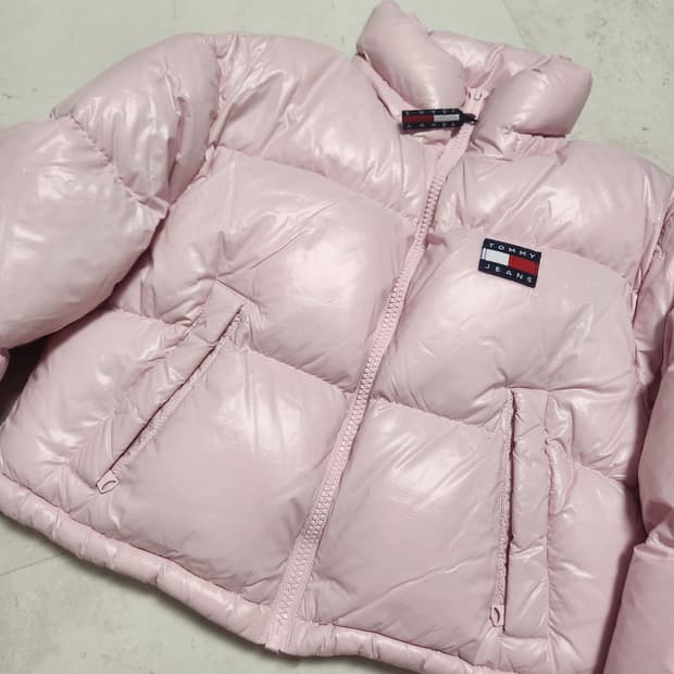 타미힐피거 타미진 핑크패딩(xs)