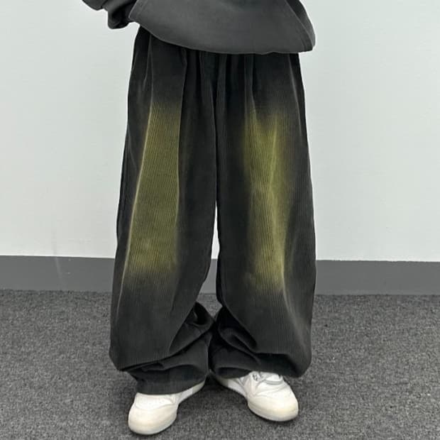 코듀로이 빈티지 워싱 팬츠