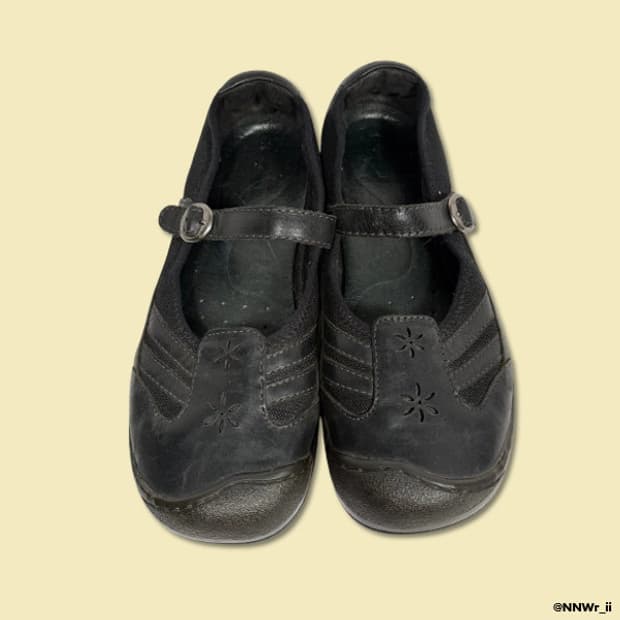 KEEN MARY JANE BLACK FLOWER