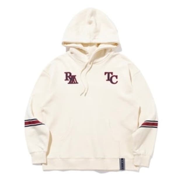 로맨틱크라운 밴딩 오트밀 후드티