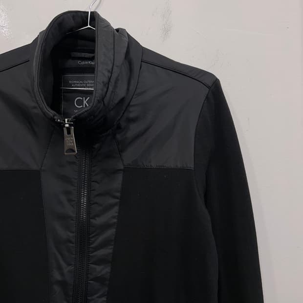 캘빈클라인 나일론 패치 이너후리스 코튼자켓