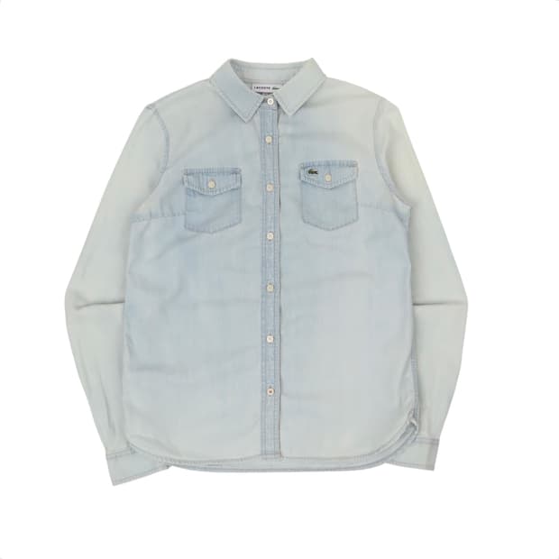 라코스테 포켓 데님 셔츠