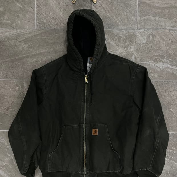 (XL) 칼하트 후드 덕 액티브 자켓 J130 MOS 모스그린