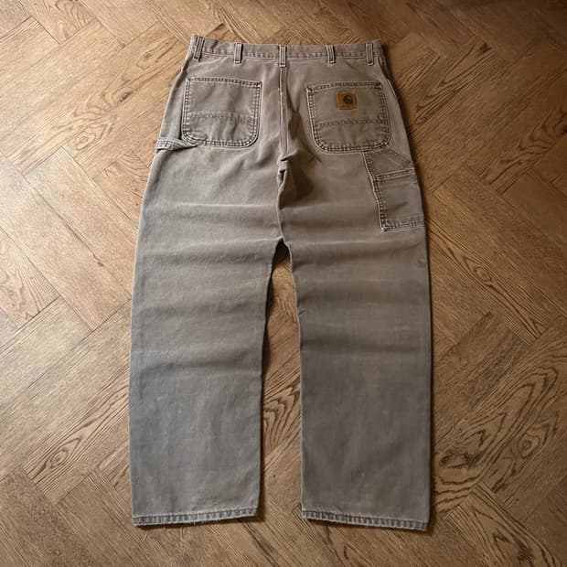 [36]칼하트 Made in USA 체스트넛 싱글니 카펜터 워크 팬츠