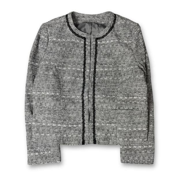 JPN 실버 트위드 자켓