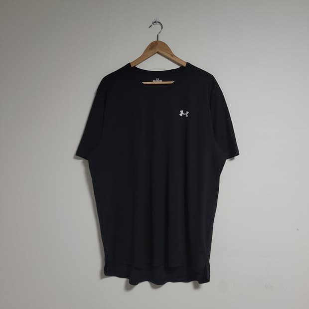 (3XL) 언더아머 기능성 블랙 반팔 티셔츠 헬스