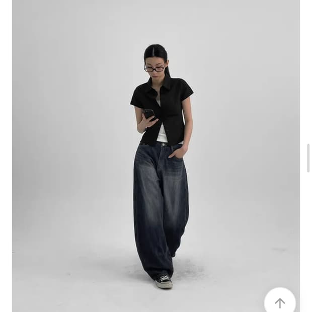 블랙업 반팔 셔츠 블랙