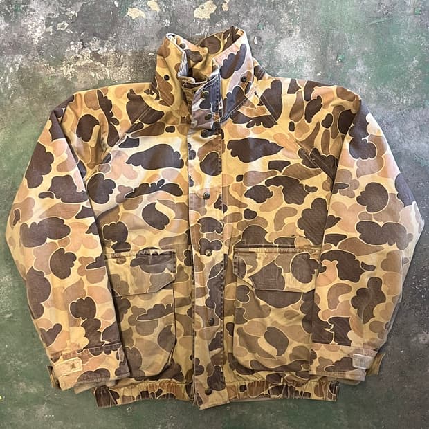 [L] 올드 콜롬비아 빈티지 고어텍스 덕카모 USA 내피 헌팅 자켓